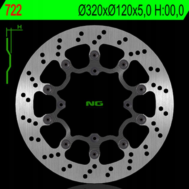 Ng Brakes plávajúce 722 722