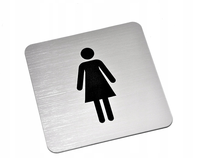 Piktogram, Tabliczka, Toaleta DAMSKA 6 X 6 cm