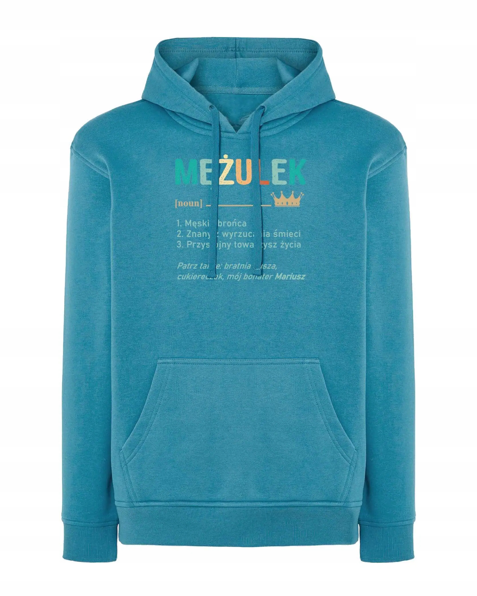 Mikina s kapucí pro manžela, personalizovaná, vtipná, modrá, velikost XL