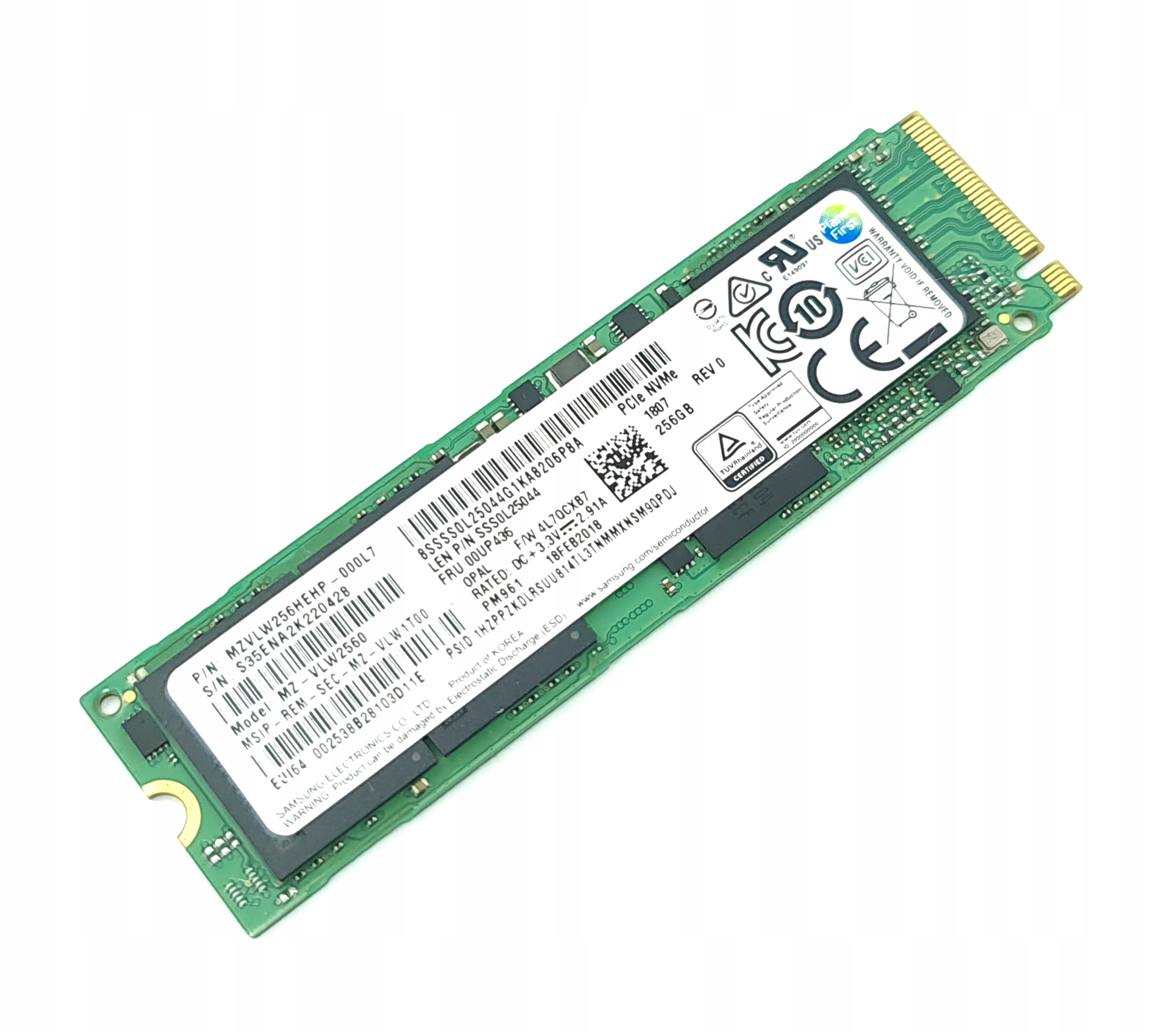 PC周辺機器 samsung ssd pm961 256gb Samsung PM961 256 GB M.2 2280 PCI-E x4 Gen3 NVMe