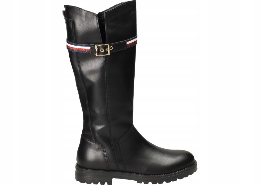 Tommy Hilfiger Kozačky T3A6-30863-0721999 37 Boot Black