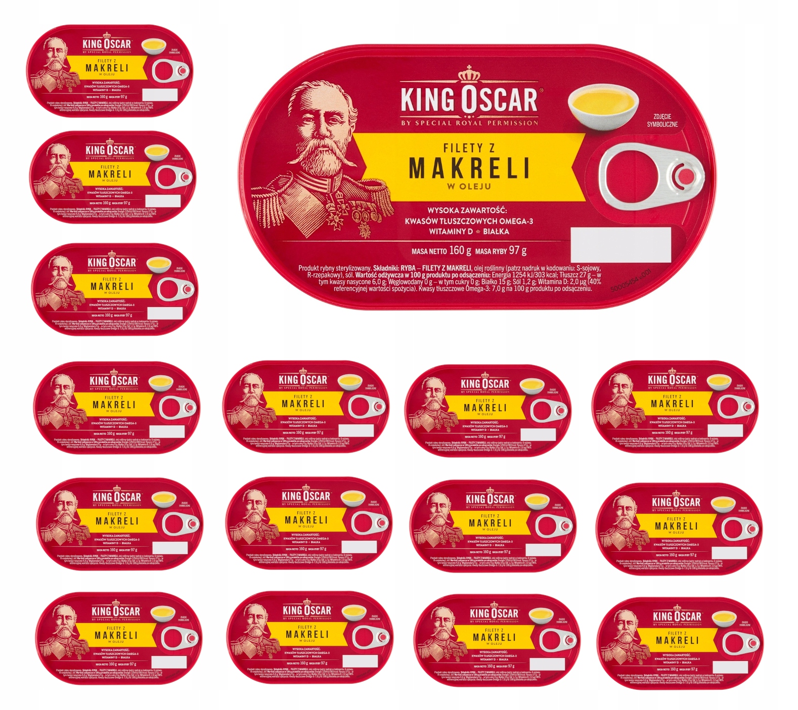 King Oscar Filety Z Makreli W Oleju 160g Puszka