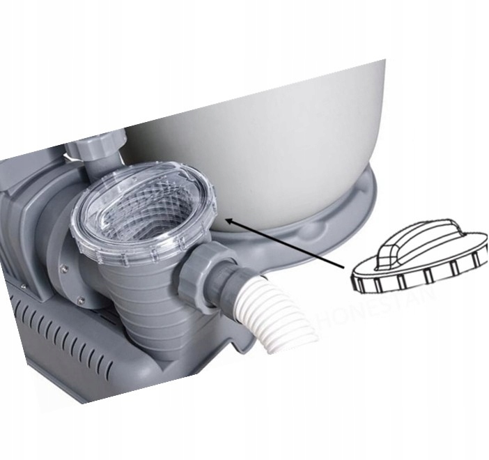 Průhledná krytka pro pískový filtr 58404, originální