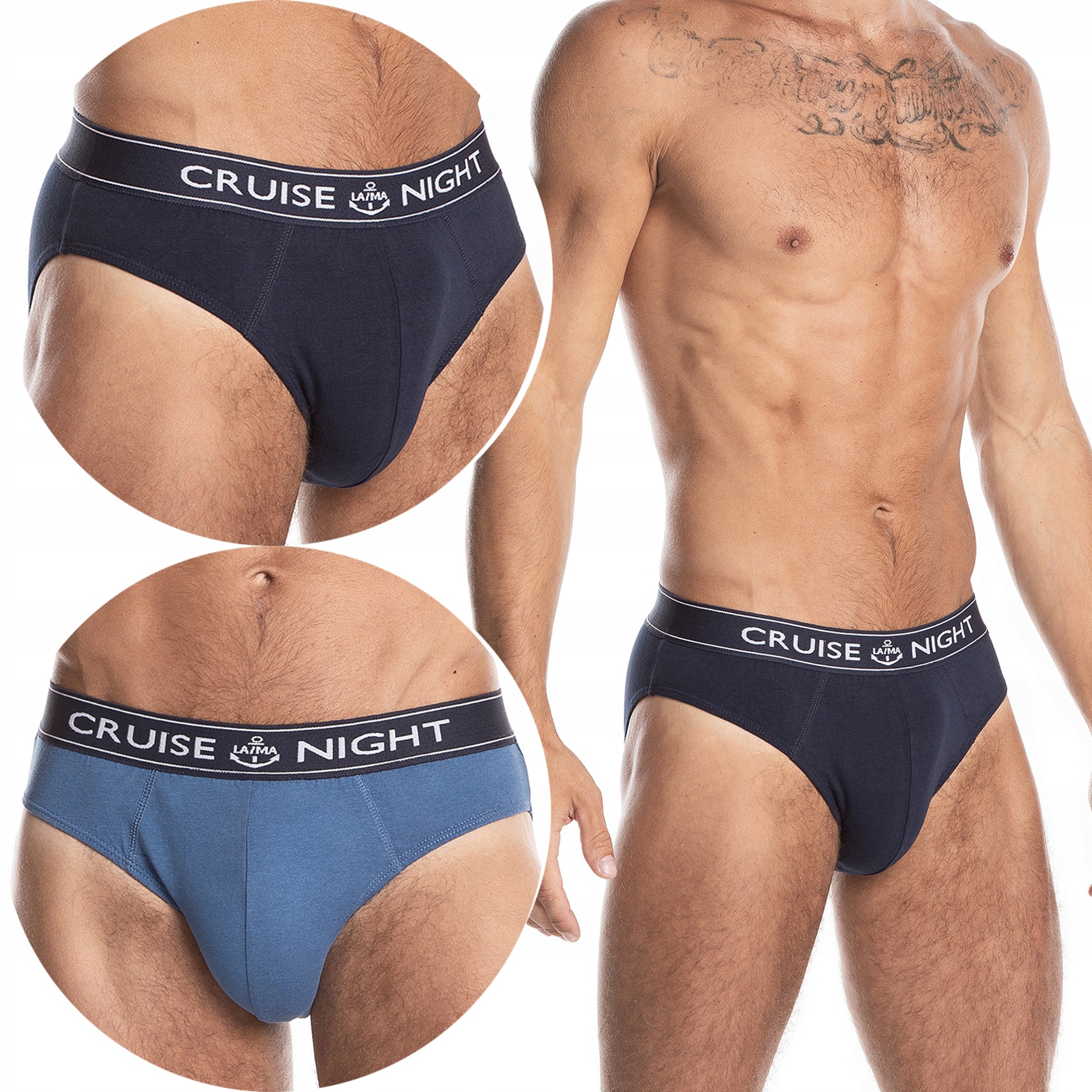 

Lama Slipy Męskie bawełniane majtki 2-PAK XXL