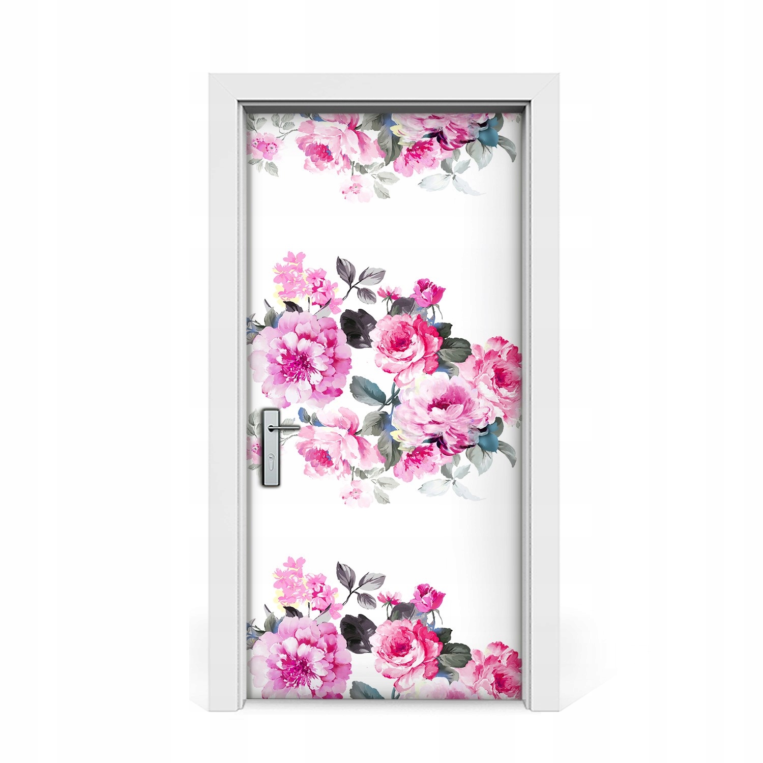 

Naklejka na drzwi okleina Eleganckie kwiaty 95x205