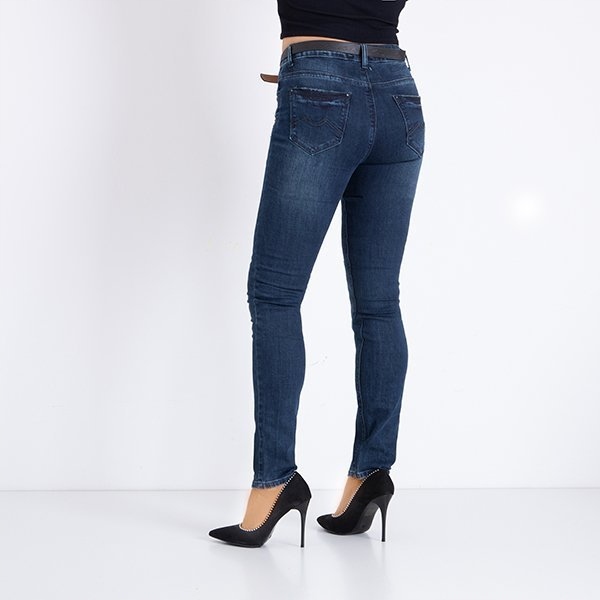 

20386 Blue D Damskie Spodnie Jeans Xs - 34
