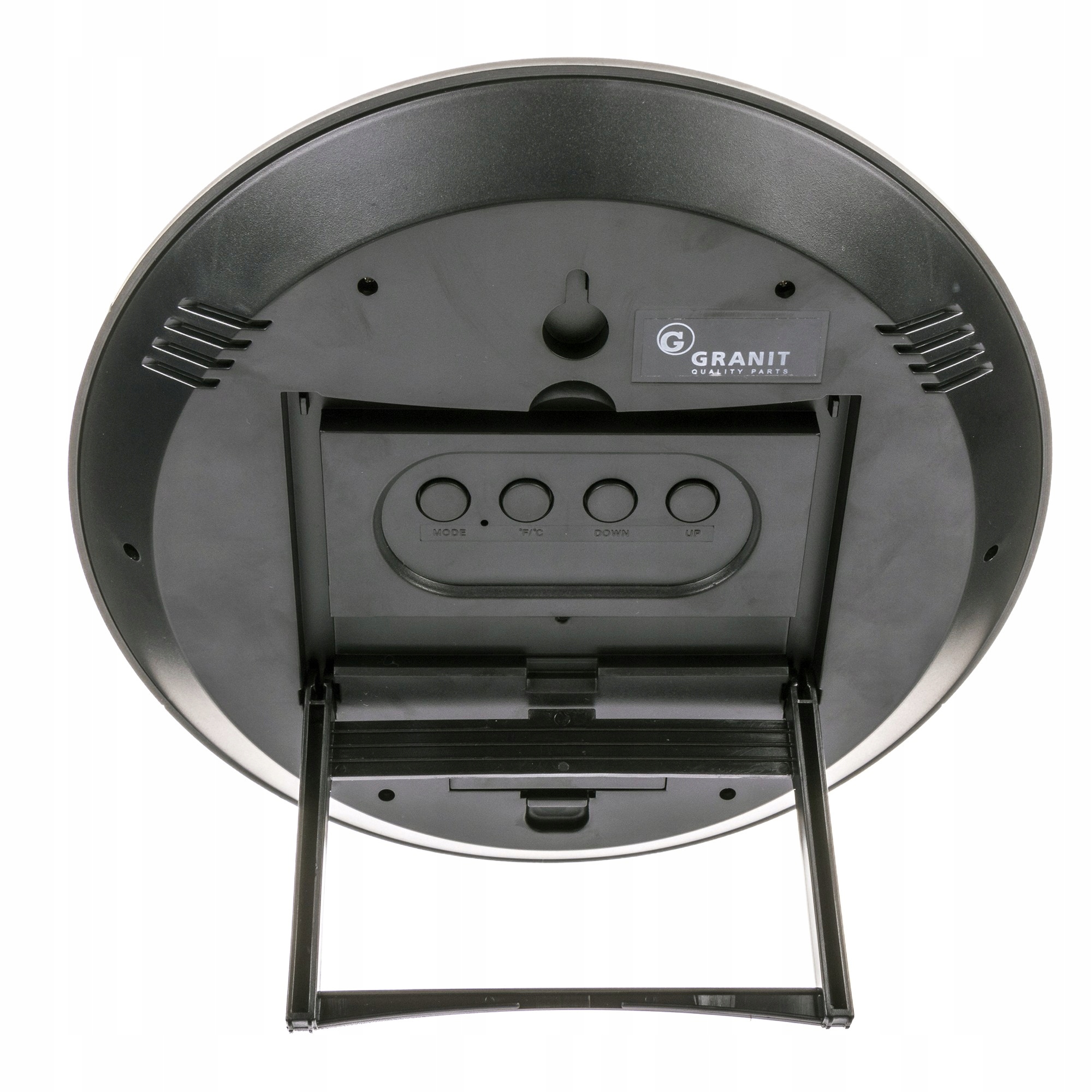 Zegar ścienny duzy LCD wskazania czasu Granit Szerokość całkowita 25 cm