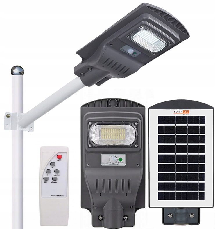 

Lampa solarna Led latarnia uliczna uchwyt pilot