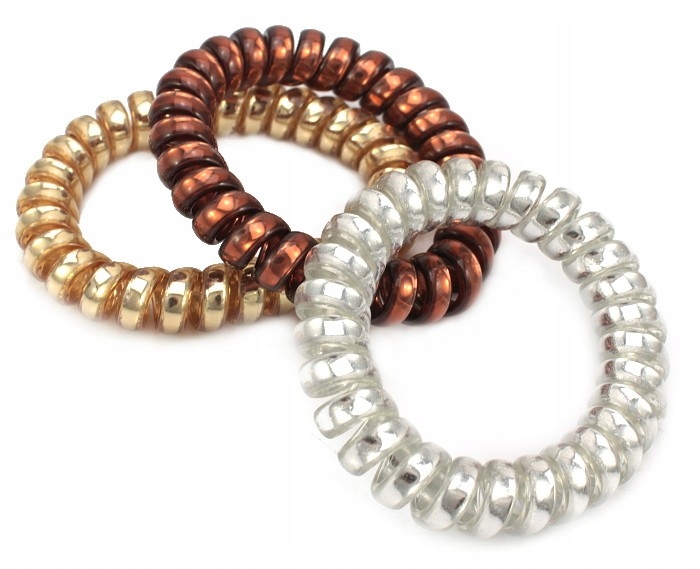 

Gumka Do Włosów Sprężynka Duża MIX 3 Sztuki