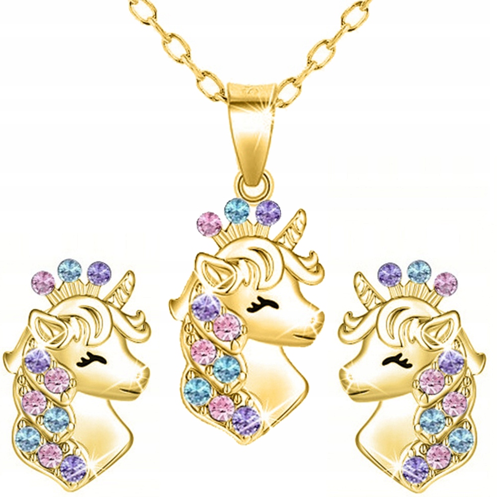 Sada stříbrných šperků jednorožci – magický lesk