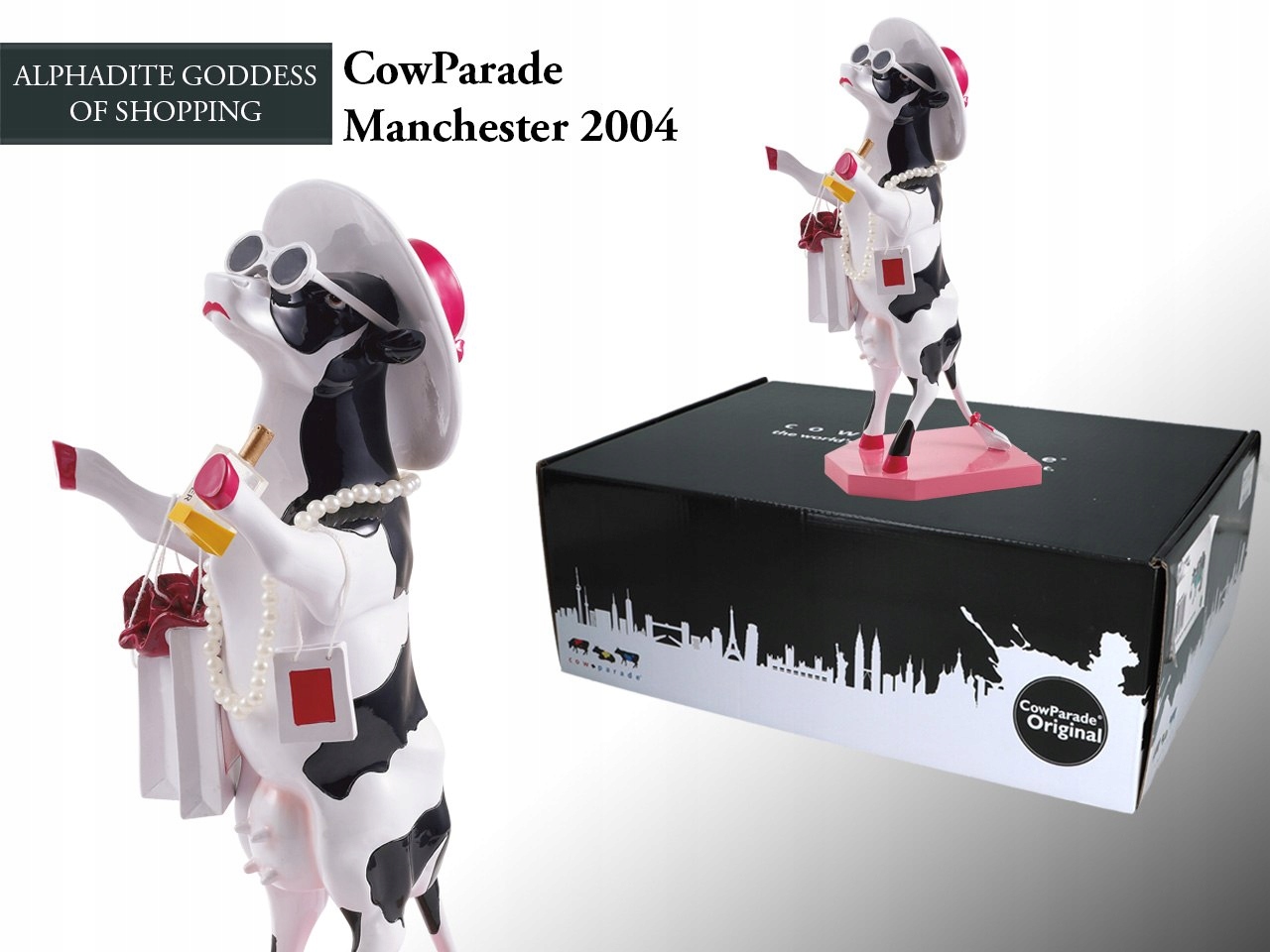 CowParade Manchester 2004, Alphadite Goddess of Shopping, autor: Simon Walms