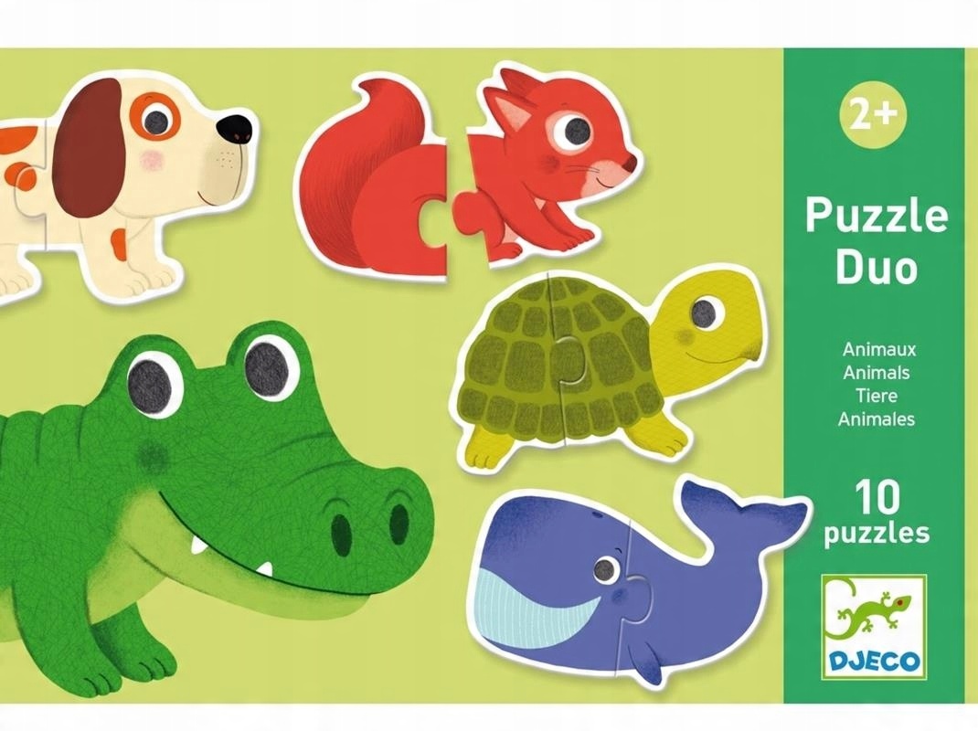 

Zwierzątka Puzzle Duo 10 postaci Djeco 2+