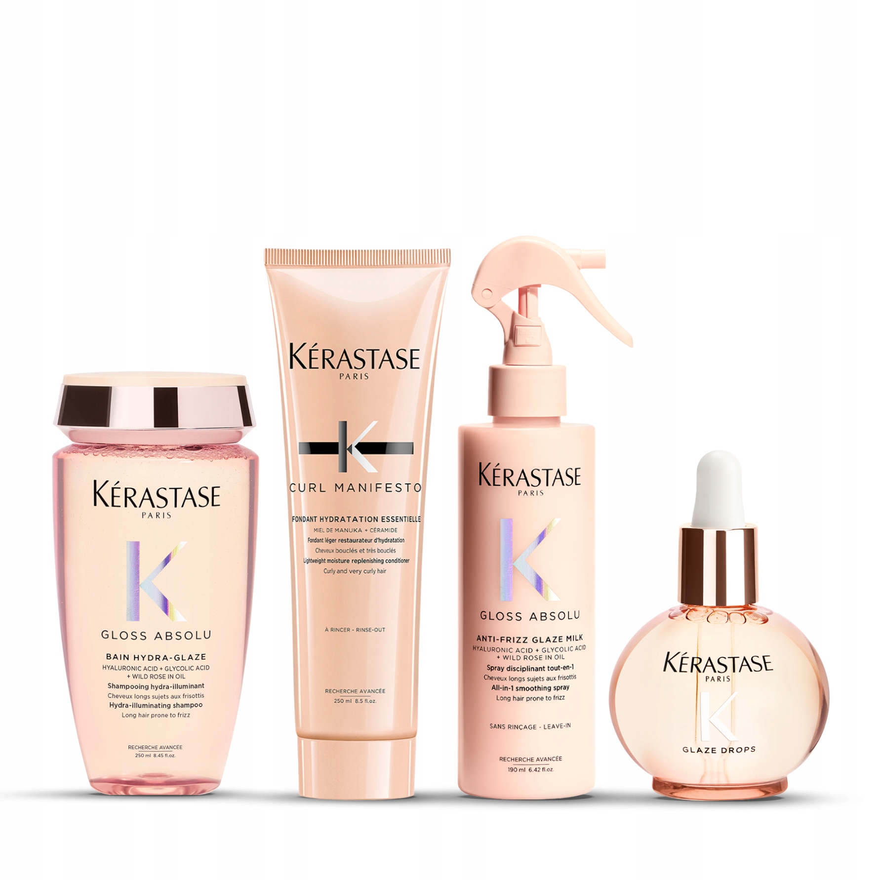 Kérastase Gloss Absolu Zestaw Wygładzający Włosy Puszące Się z Olejkiem