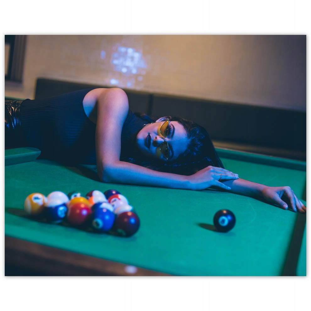 

Plakat 50x40 Bilard Gra Stół Bile Kije