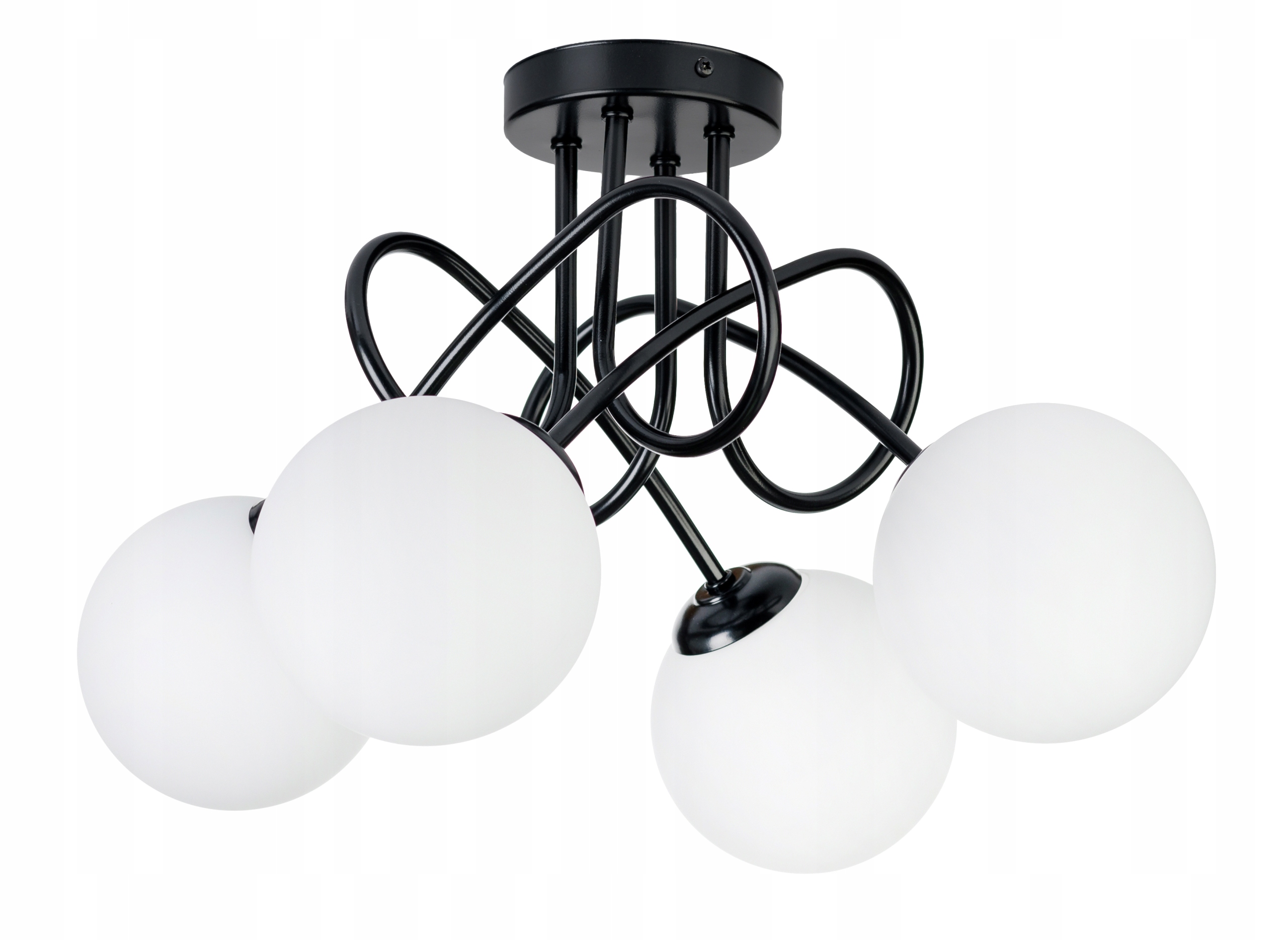 Závěsné Stropní Svítidlo Stropní Svítidlo Loft Kroucená Na Skleněné Stínítko Koule 4 x E27