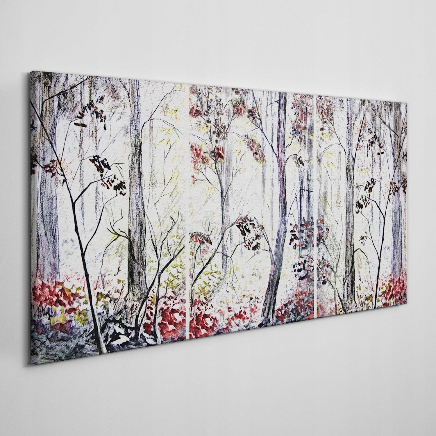 

Nowoczesny obraz na płótnie Las liście 100x50 cm