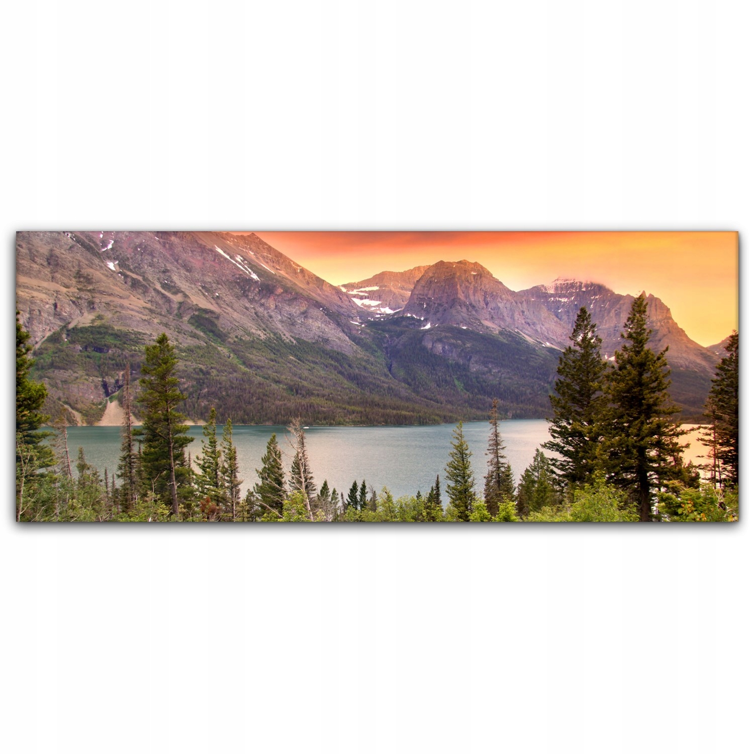 

Canvas na ramie ścienny 125x50 Park Góry Jezioro