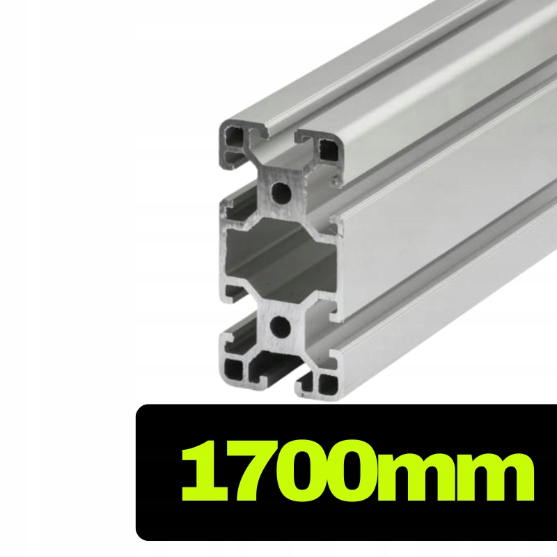 Konstrukční hliníkový profil T-slot 40x80 [8] stříbrný 170 cm