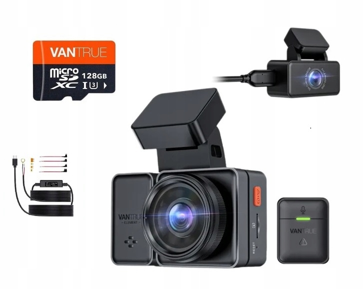 Vantrue E2 WIFI PILOT KOMENDY +128GB +ACC adapter