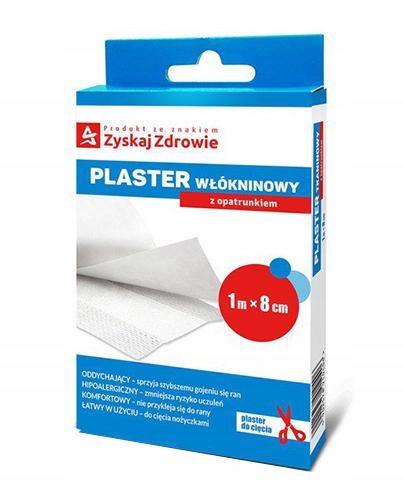

Plaster włókninowy z opatrunkiem 1m x 8 cm 1 szt.