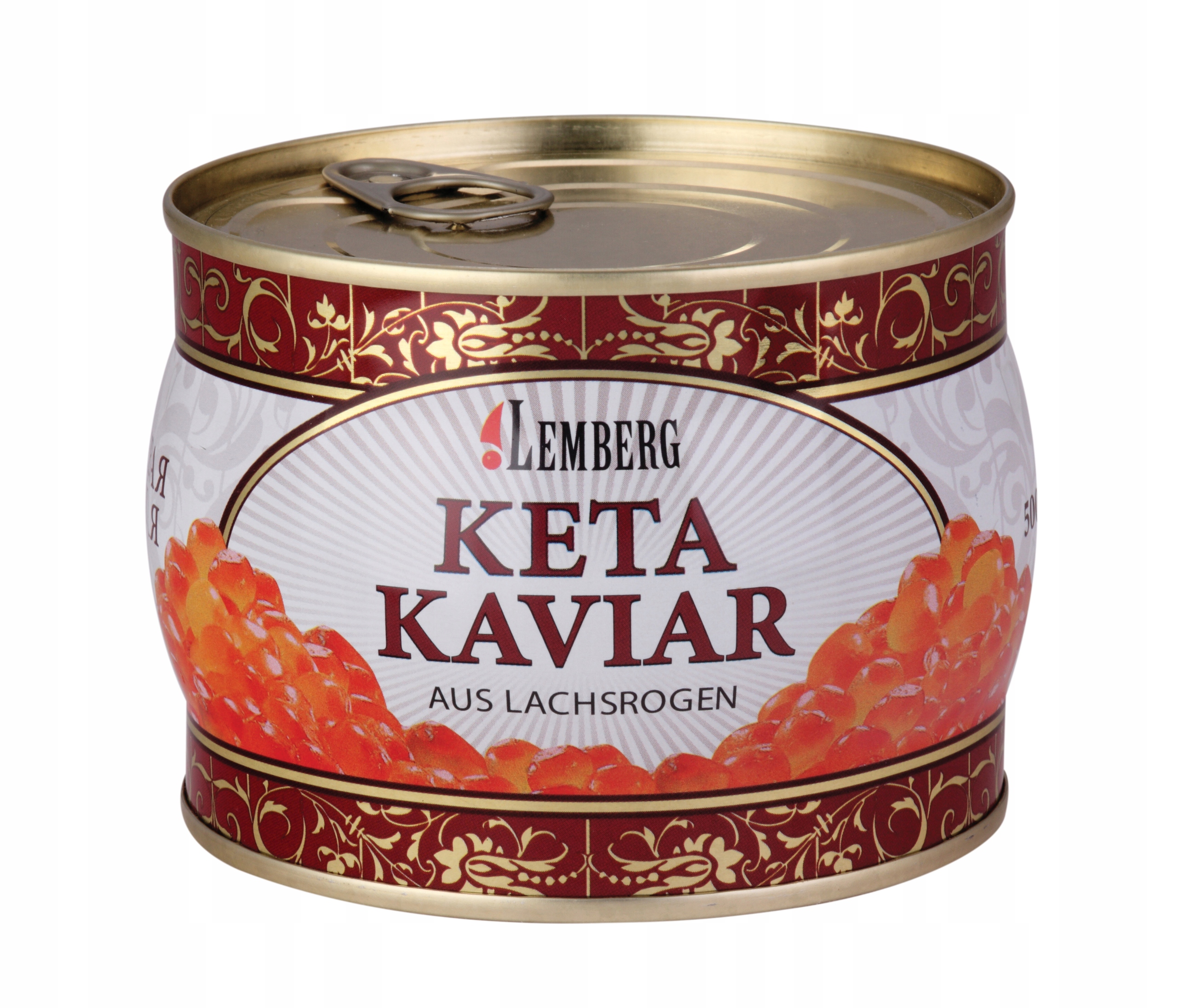 Kawior czerwony z ikry dzikiego łososia keta 500 g Lemberg
