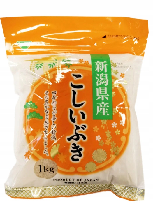 

Koshiibuki ryż biały Japoński z Niigata, 1kg