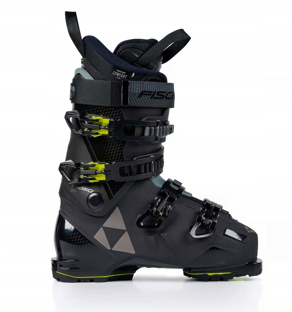 Buty Narciarskie zjazdowe Fischer Premio 90 Hv black yellow 265 (41,5)