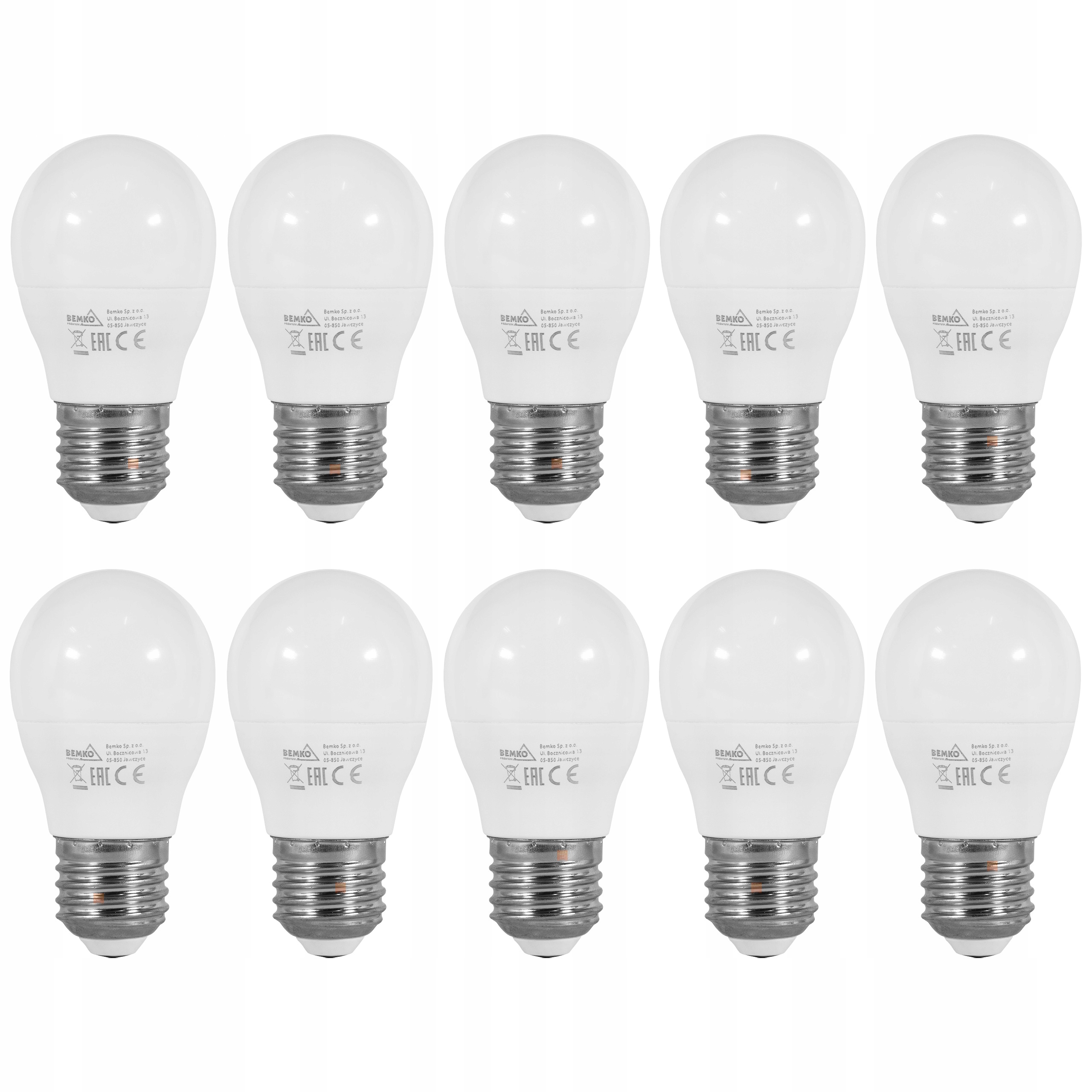 

Żarówka Led E27 7,5W 740LM 4K Samsung* Kulka 10szt