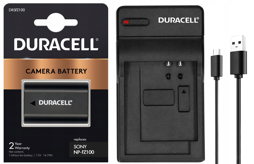 

Duracell NP-FZ100 do Sony A7III A7C A7RIII A7RIV