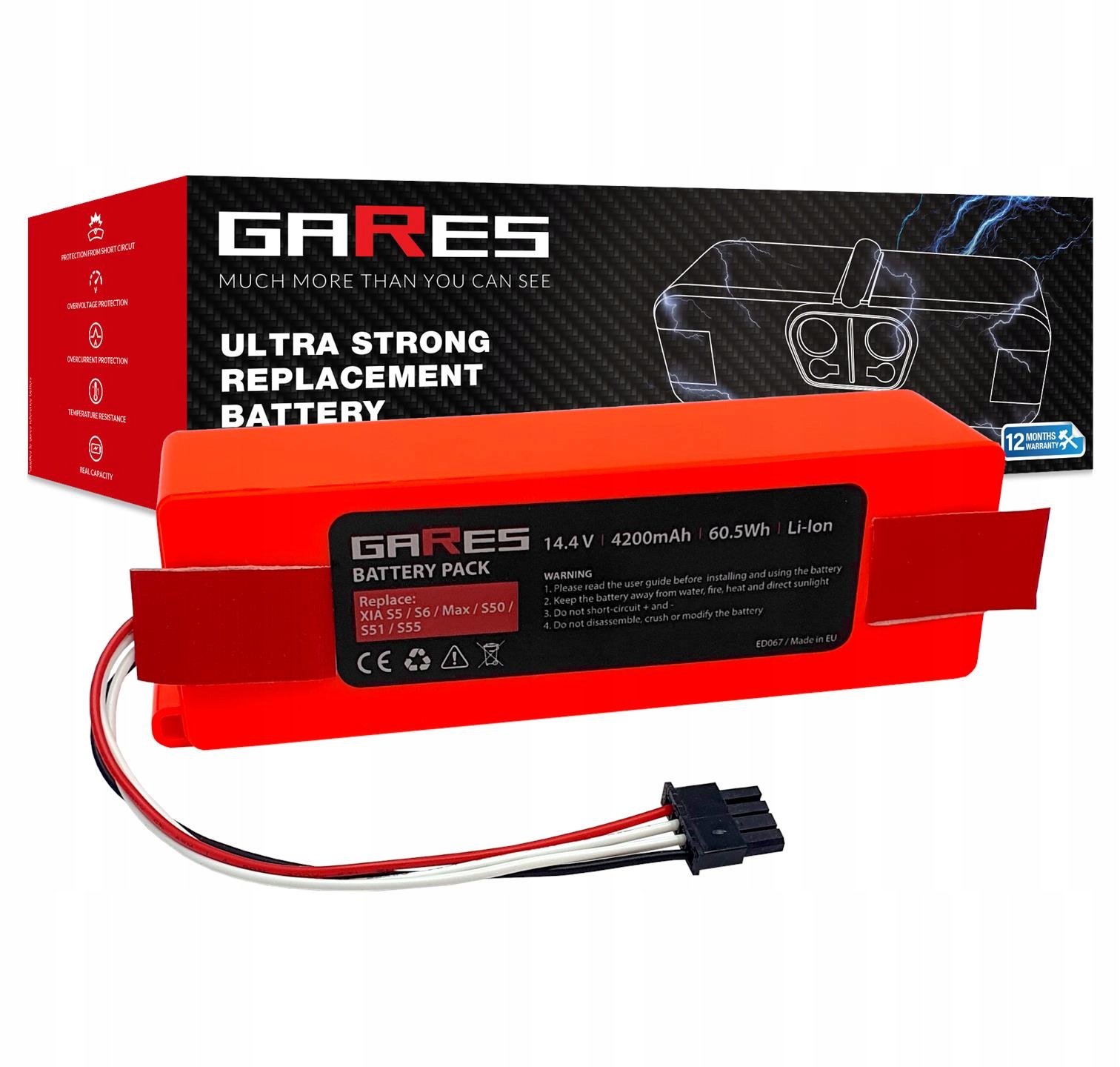 Baterie pro Xiaomi Roborock S5 S6 S5max 14,4V 4,2Ah