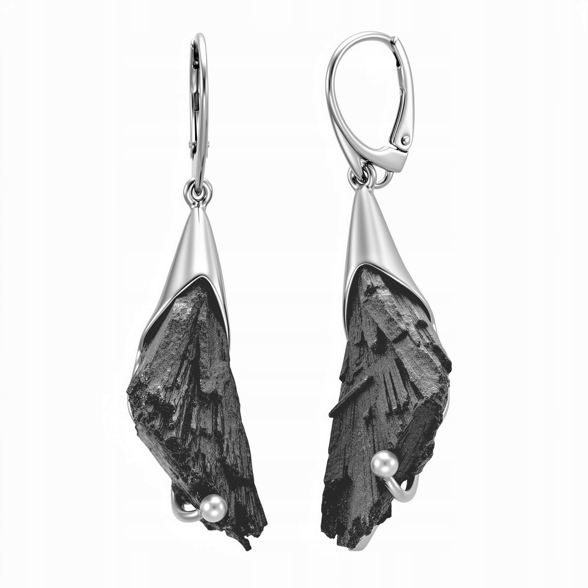 Stříbrné Anglické Náušnice Pyrit Stříbrné