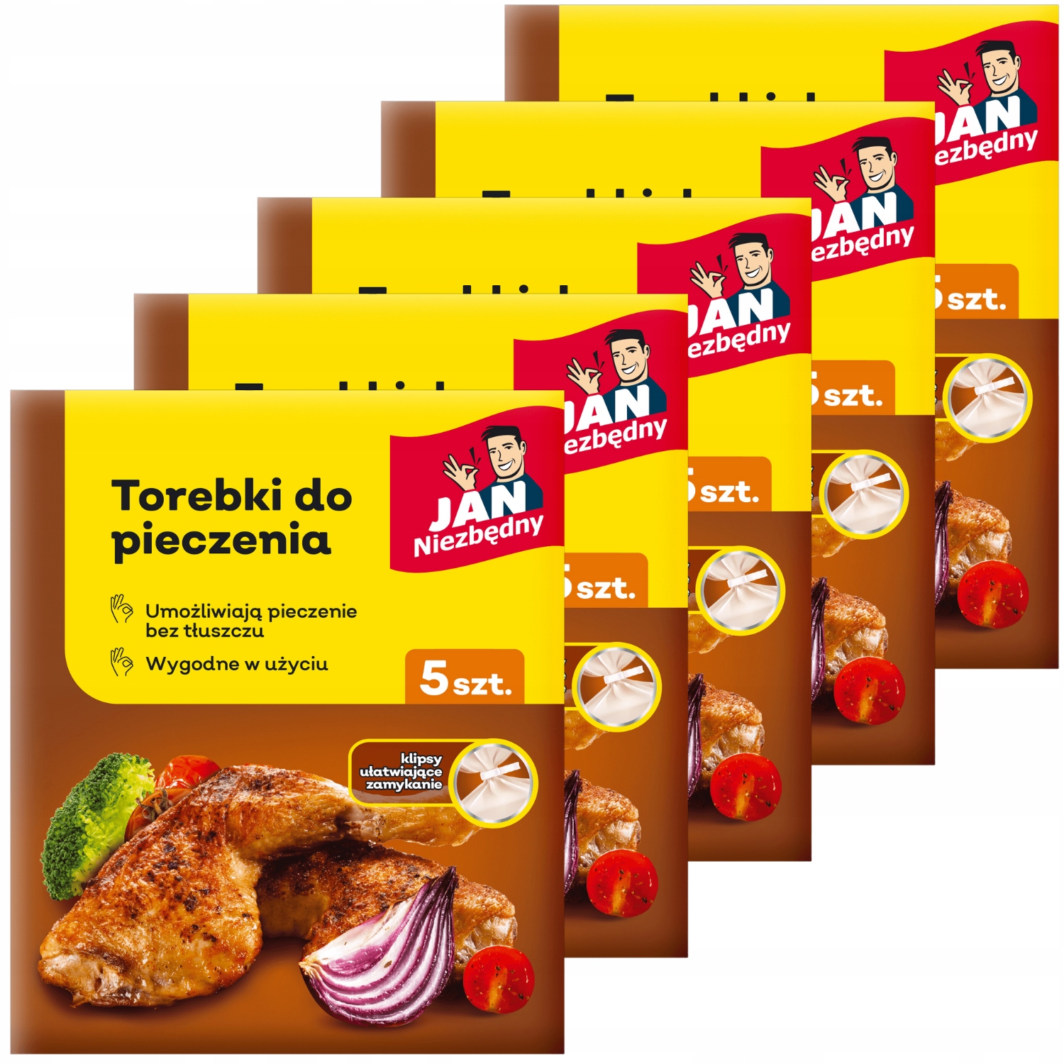 JAN NIEZBĘDNY TOREBKI DO PIECZENIA MIĘSA 25X38 X25