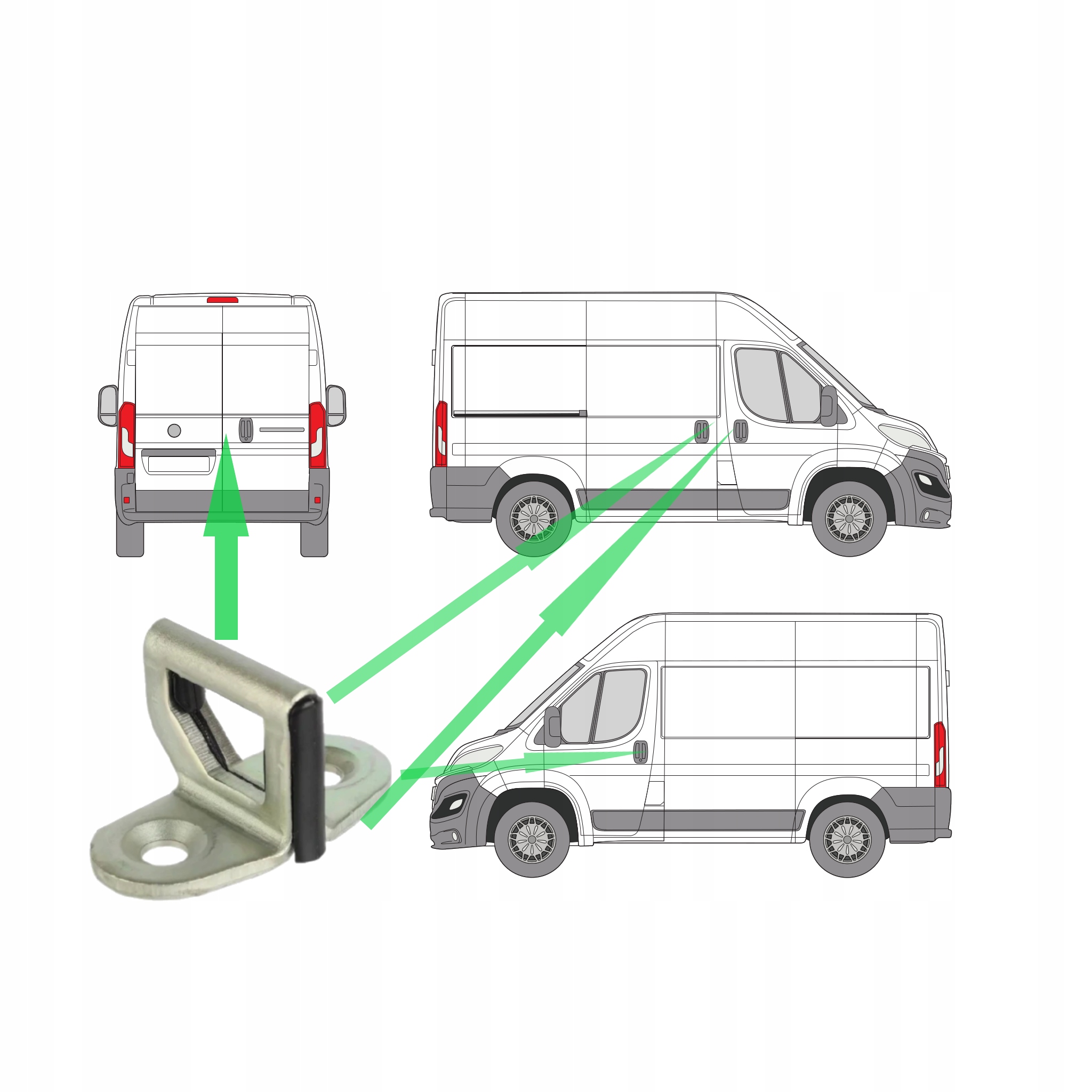 ZACZEP RYGIEL ZAMKA DRZWI DUCATO JUMPER BOXER 2006- Producent części Spartan Parts