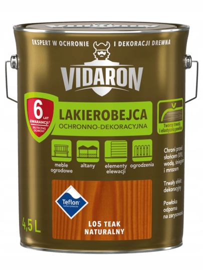 

Vidaron Lakierobejca 4,5L Teak Naturalny L05
