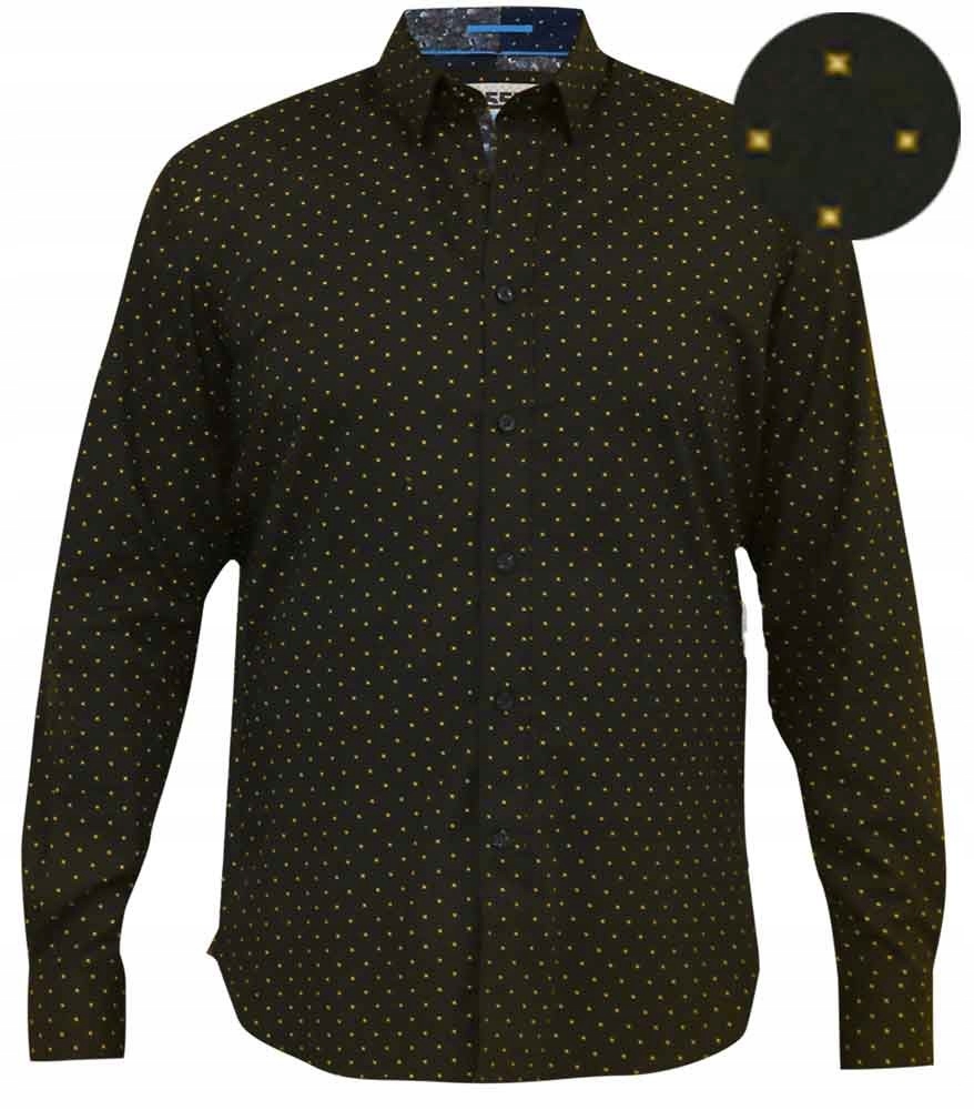 Duke D555 Velké Rozměry Košile Casual Dlouhý Rukáv 8XL 188 cm