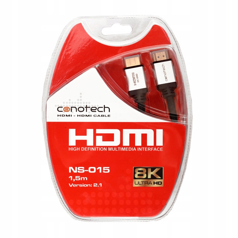 

Przewód Kabel Hdmi 2 m 2.1 4K 8K certyfikat 120Hz