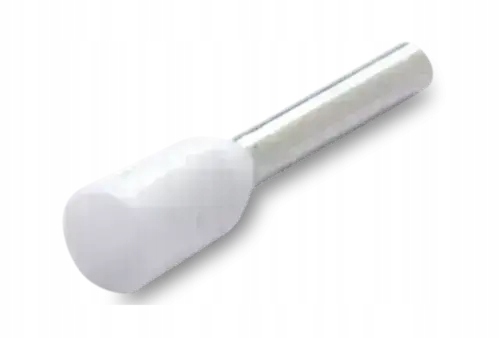 Końcówka tulejkowa izolowana, 0.5/6, 0.5 mm , biała, Din 46228/4, opakowani