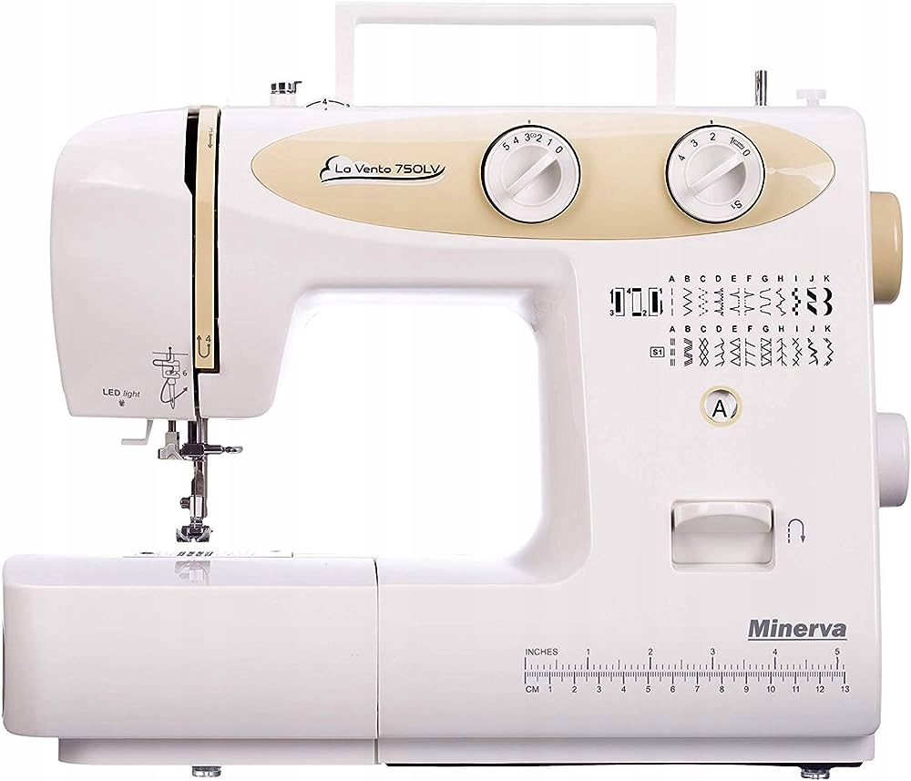 Maszyna do szycia mechaniczna domowa mocna 23 ściegi Minerva LaVento 750LV