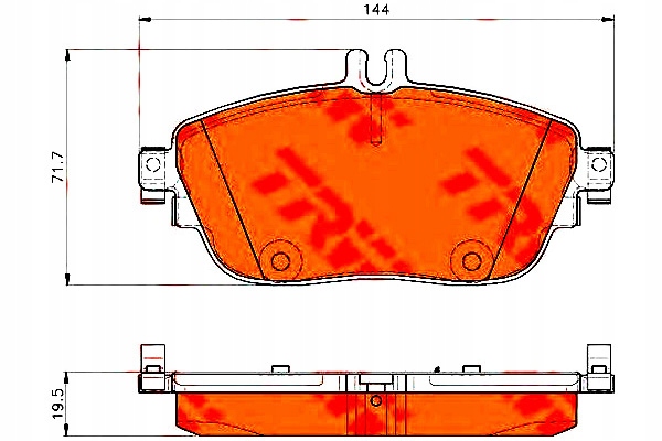 Trw Brzdové Destičky Db Přední W176/W246 A-class/b-class Asistent řidiče #28