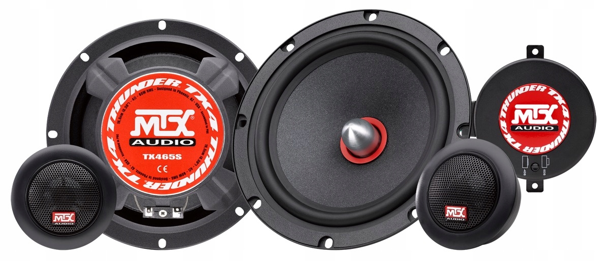Mtx Audio TX465S oddělený audio systém 16,5 cm 80 W Rms 4 Ohm