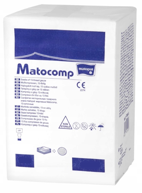 

Gaziki z gazy Matocomp Nj 100szt 17N 8w 10x20cm