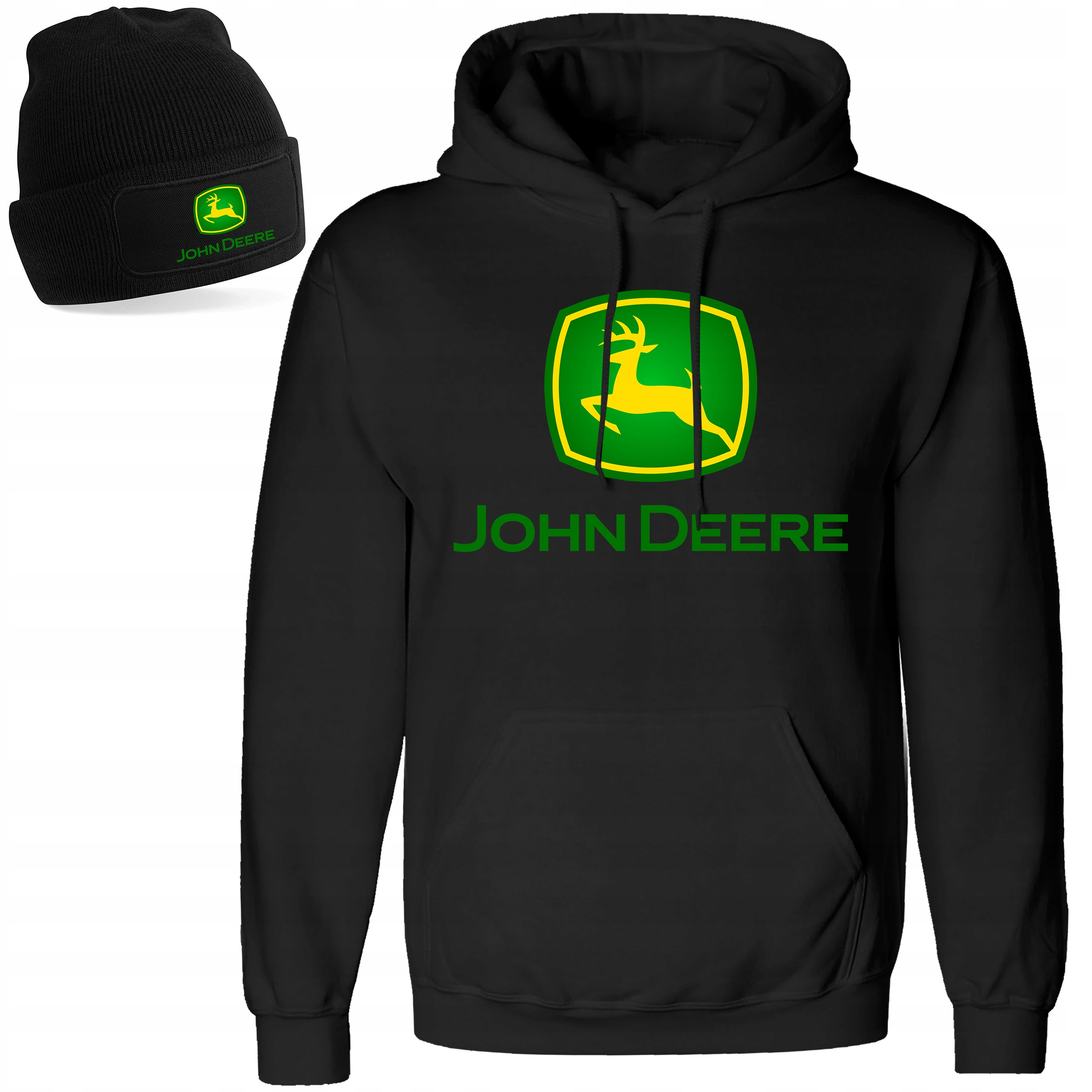 BLUZA Z KAPTUREM JOHN DEERE ROLNIK S + CZAPKA