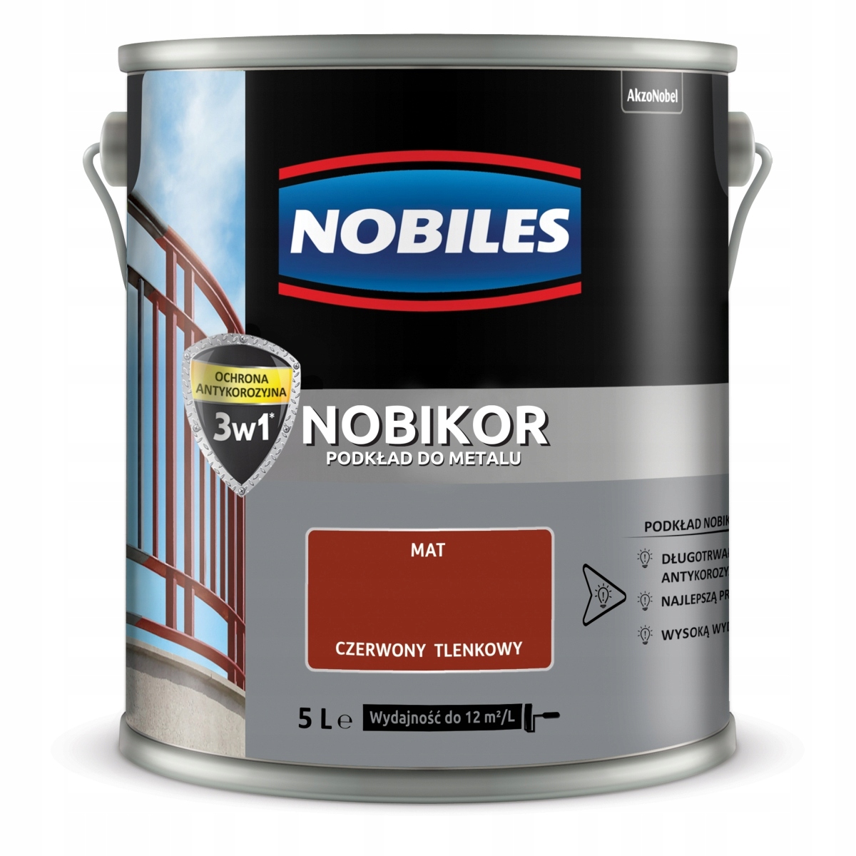 Nobiles Nobikor Antikorozní Podklad 5L Červený