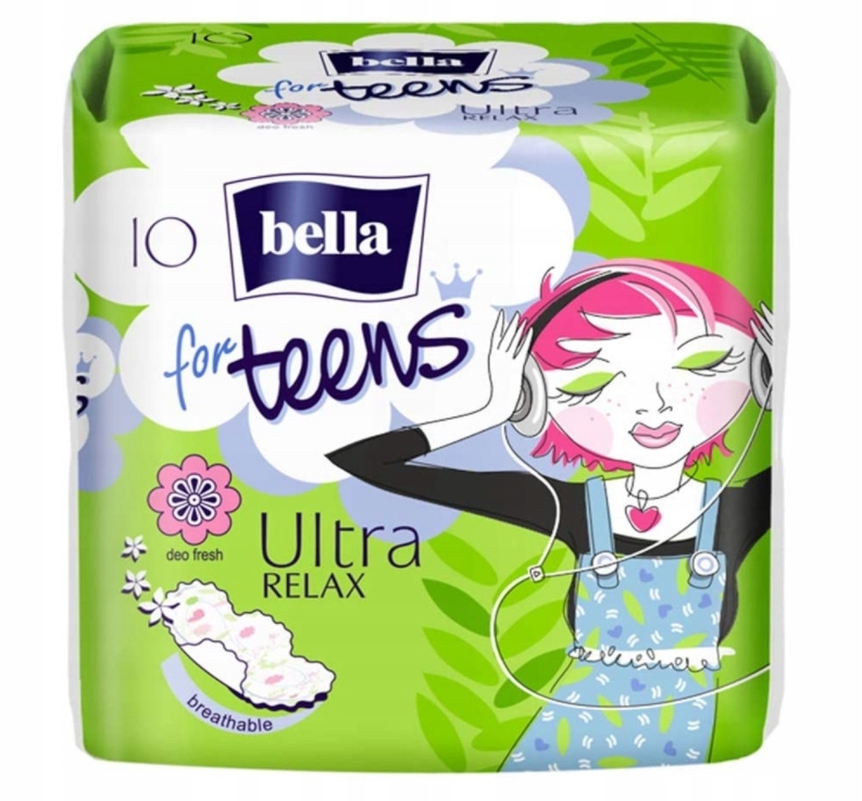 

Bella, For Teens, Ultra Relax, Podpaski, 10 sztuk