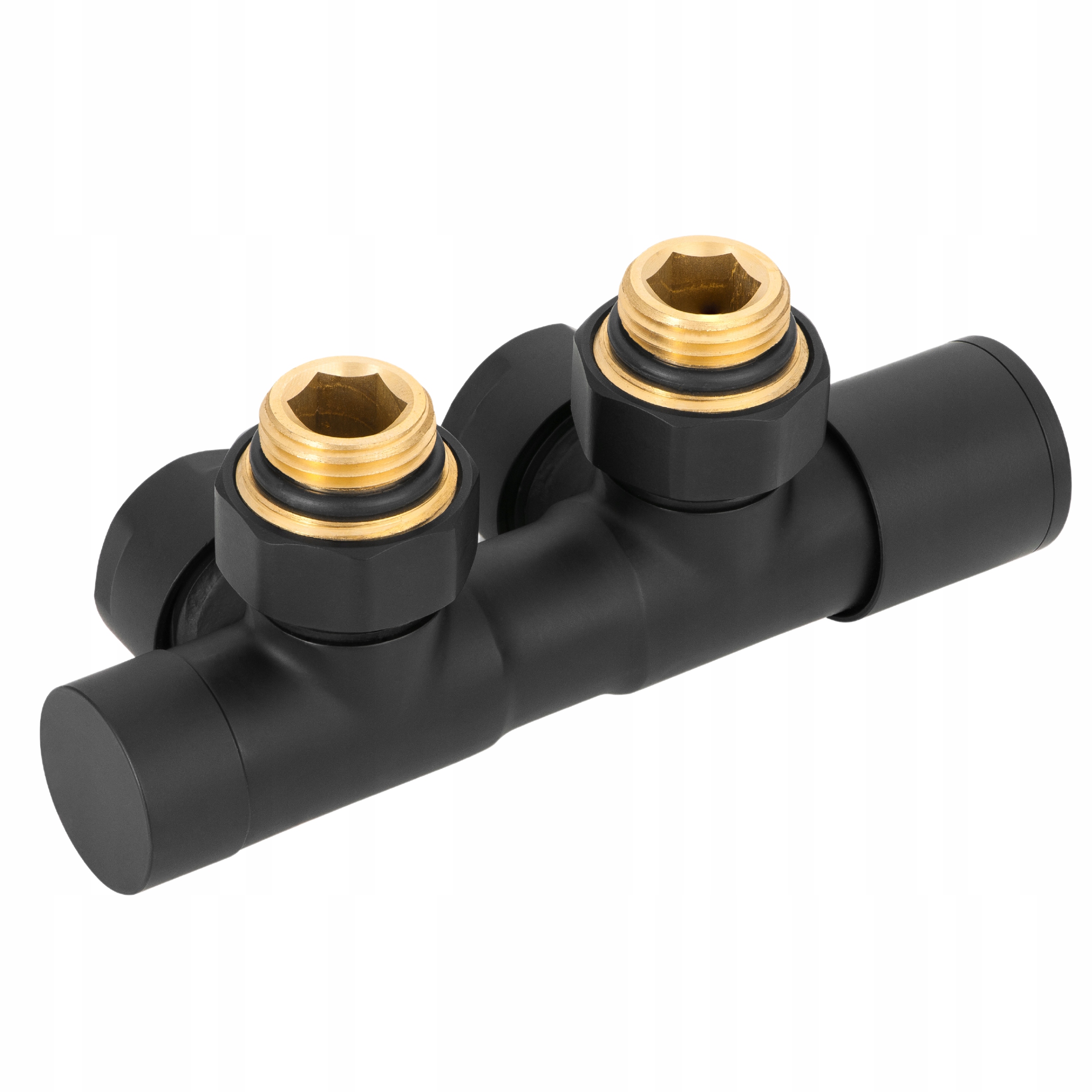 Sada pro spodní připojení typu duoplex, netermostatická, černá Prov