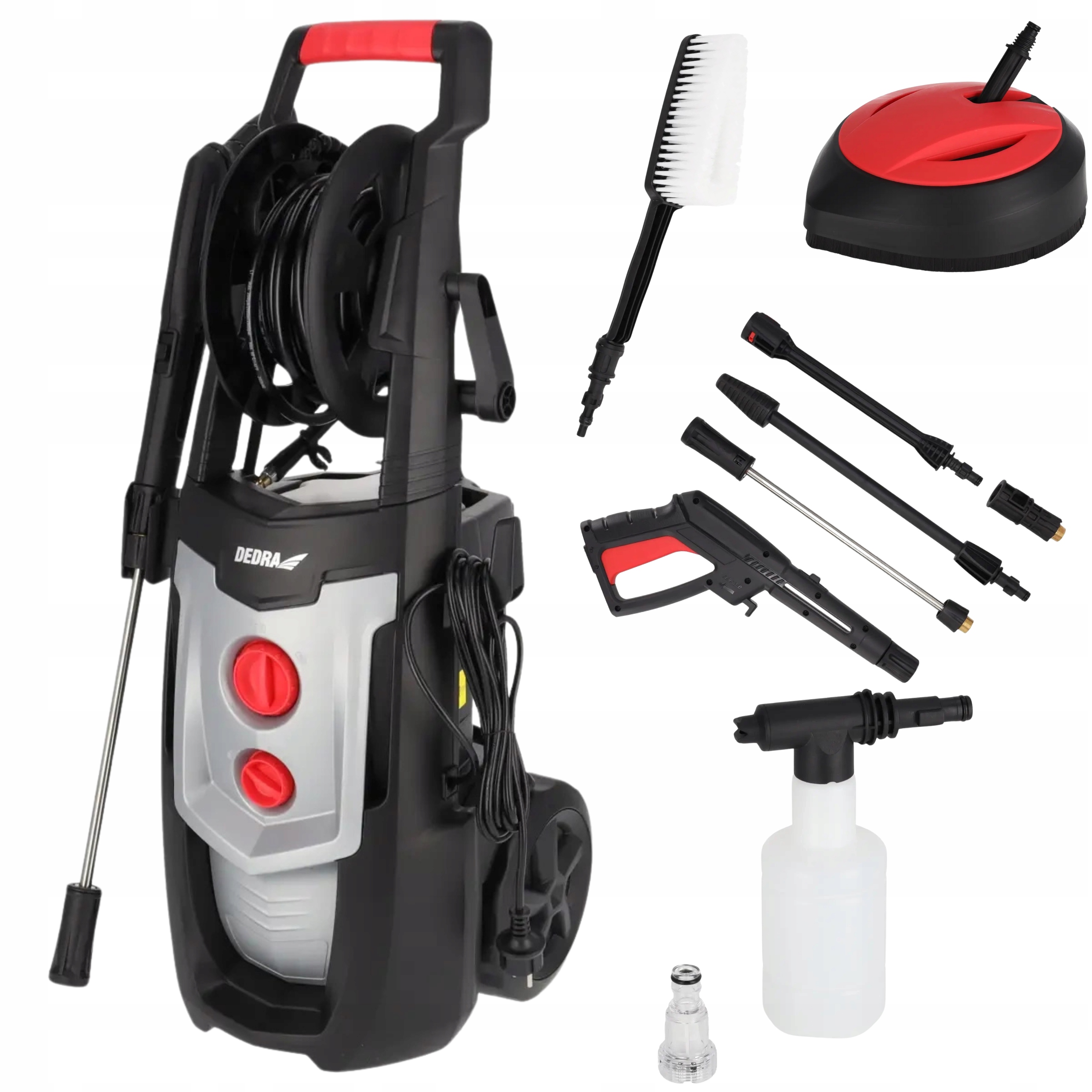 Vysokotlaká Tlaková Myčka 120/150 Bar 2300 W Hadice 8 M Kartáč Dedra