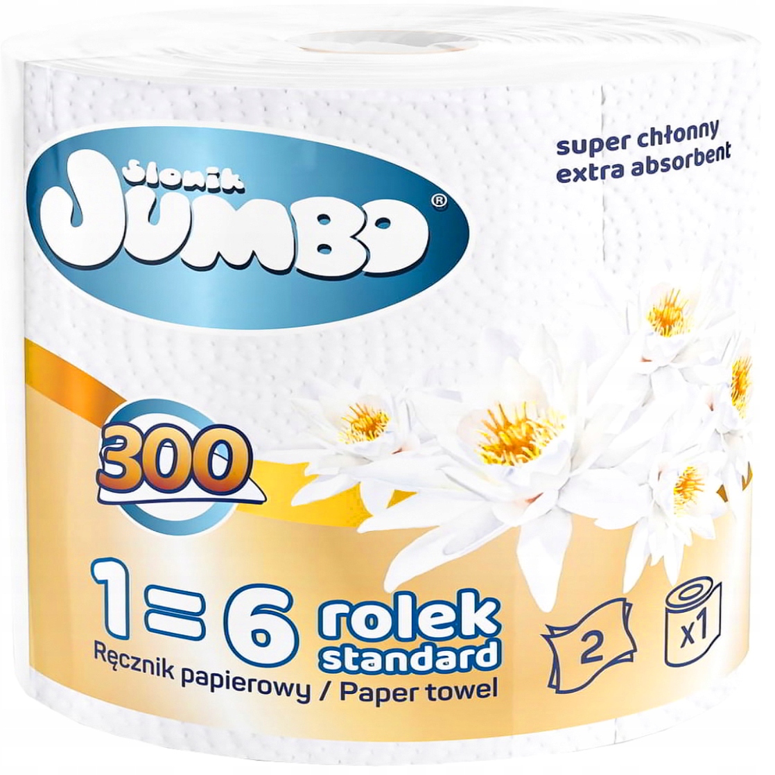 

Ręcznik Kuchenny Słonik Jumbo 300 listków x 6op.