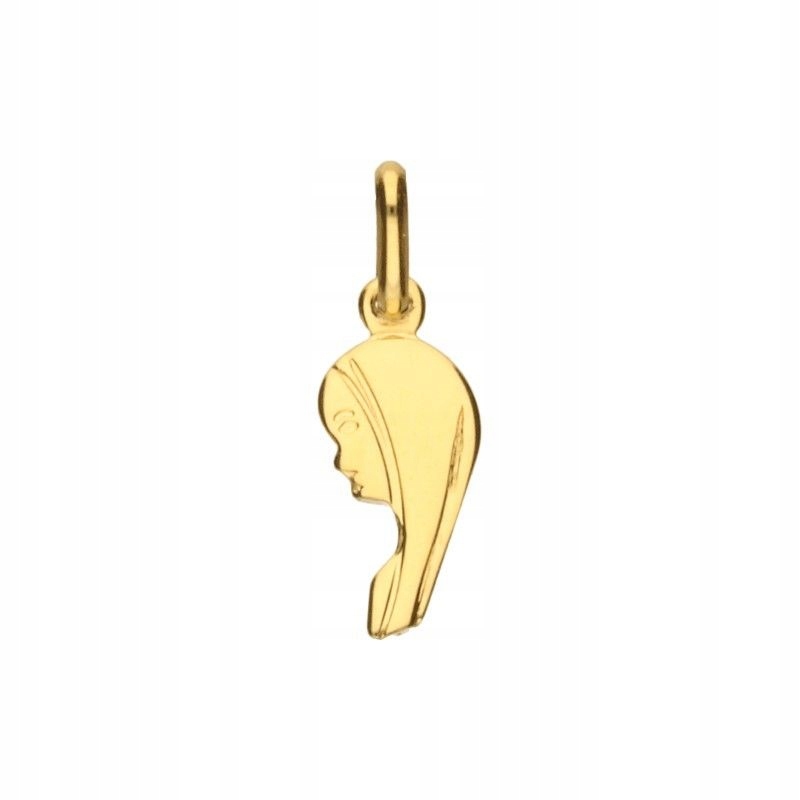 Zlatý přívěsek 585, busta, medailonek s Pannou Marií, přívěsek na řetízek