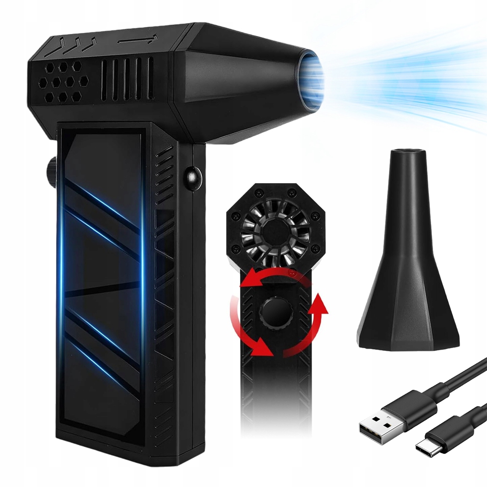 Mini Dmuchawa Wielofunkcyjna Turbo Jet Fan Nowy Usb Dysza Wiatrowa
