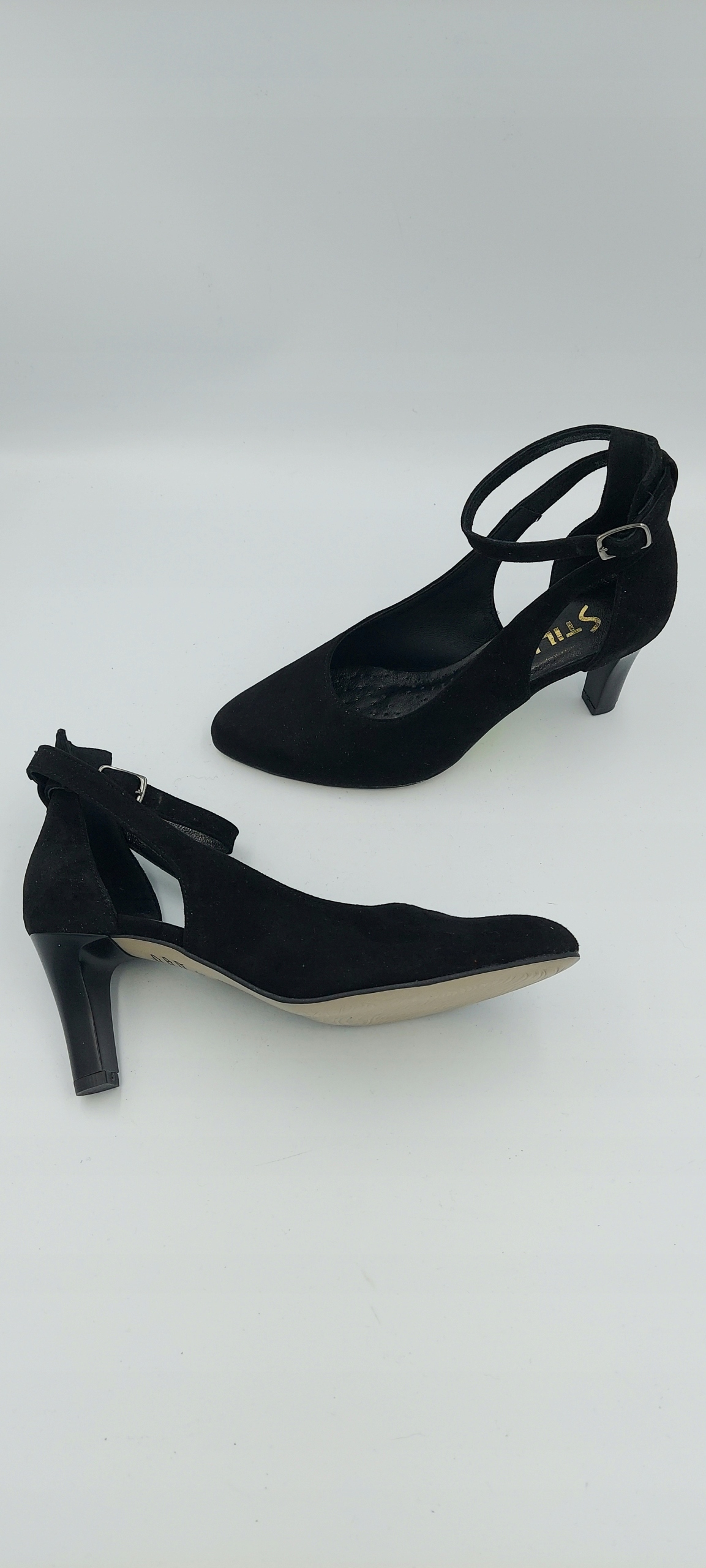 Czółenka ANDIAMO 2215 czarne zamsz studniówka 40 Rozmiar 40